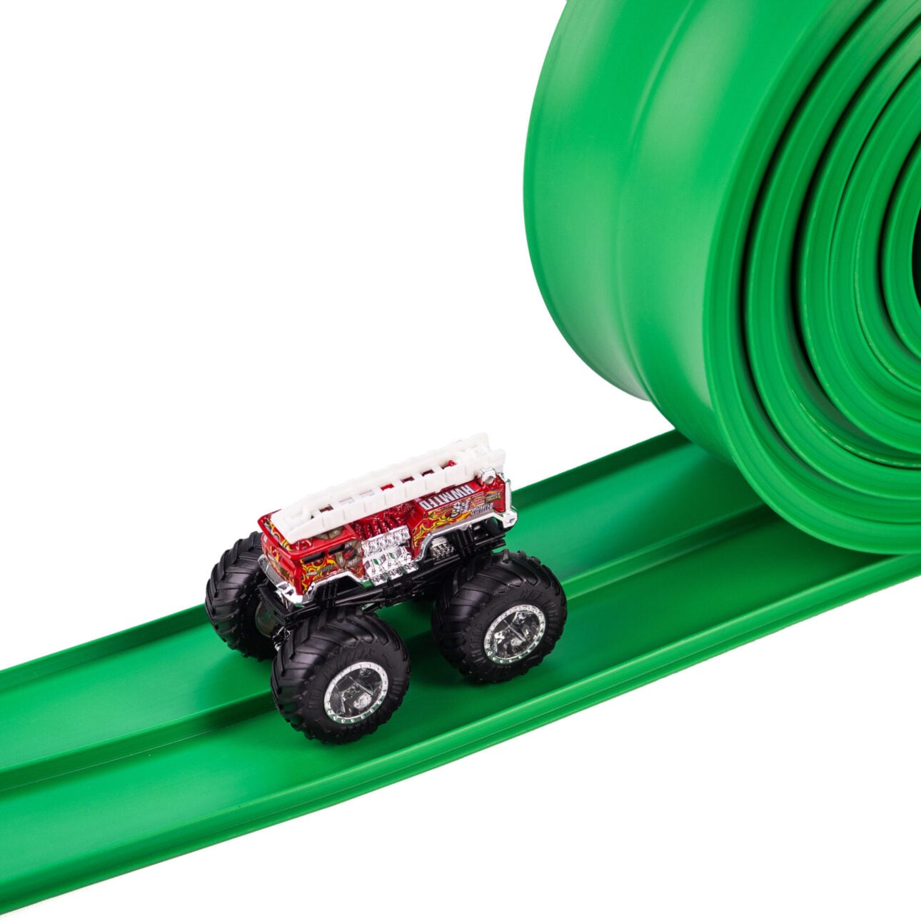 FlexiTrack monster truck on track