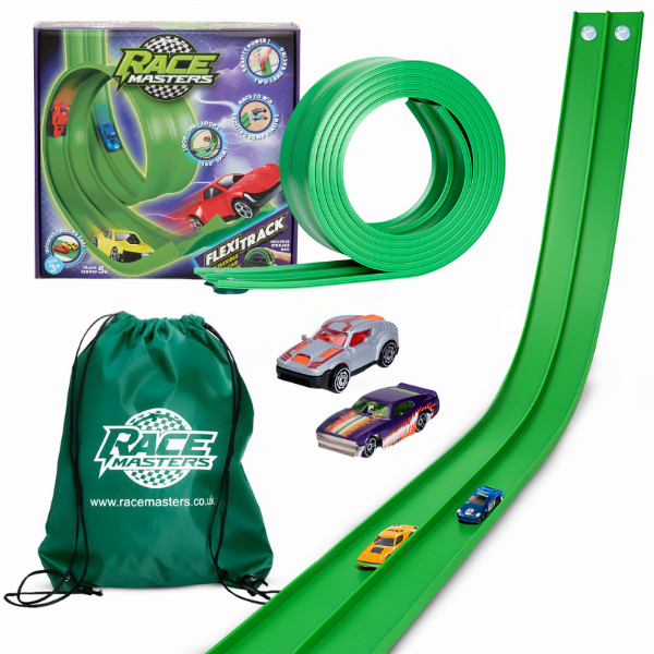 thumbnail image 2 of Children's Play Track System WayToPlay Flexible Road Track Set - 24 Piece Rubber Race Track For Toy Cars Flexible Road Toy 2 of 12